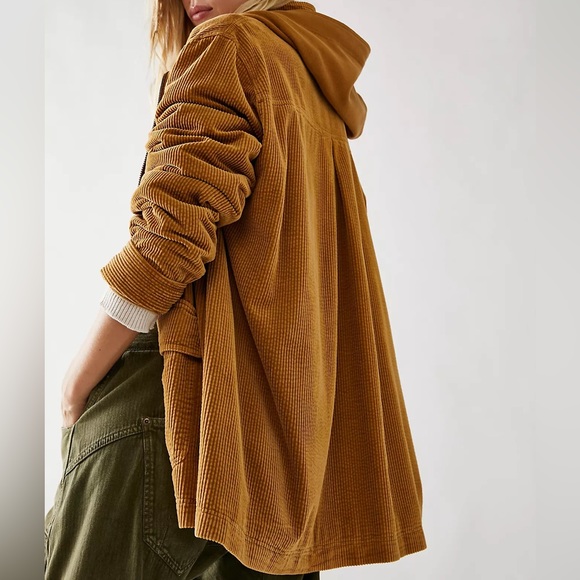 NWTS FREE PEOPLE CORD SHIRT JACKET (L) - Picture 4 of 16